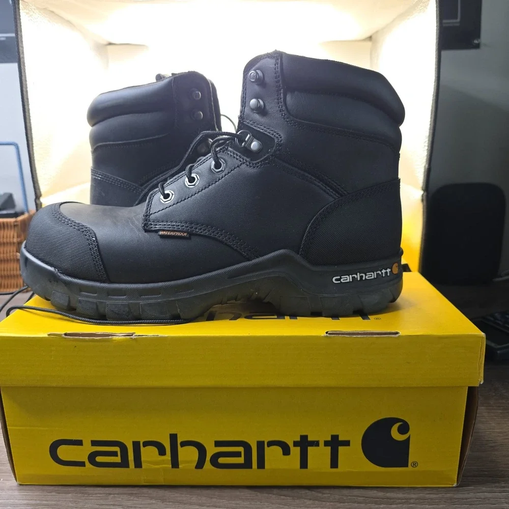 Carhartt Rugged Flex 6-Inch Waterproof Composite Toe Boots Black CMF6371 11.5